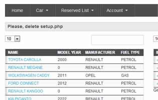 Car Rental System